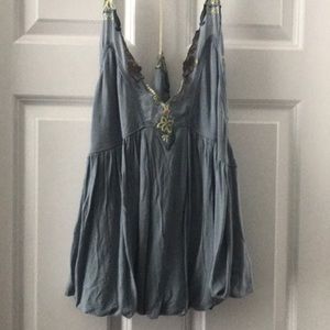 Free people spaghetti strap blouson tank
